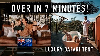 LUXURY GLAMPING TENT! SAFARI IN AUSTRALIA FULL TOUR