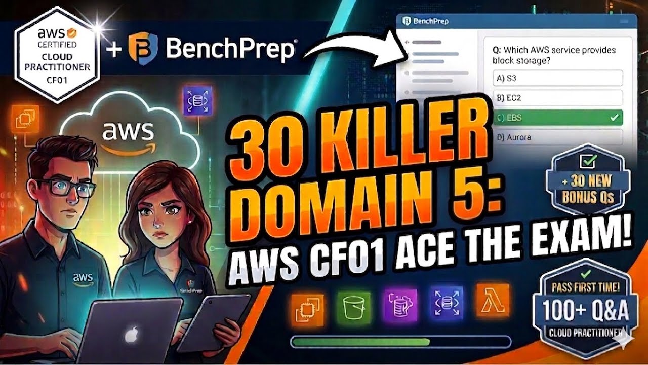 AWS BenchPrep AIF C01 Domain 5 - YouTube