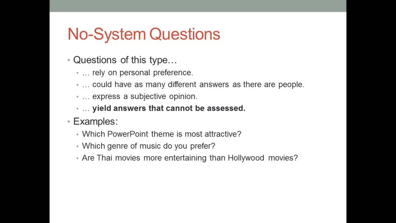 Question Types
