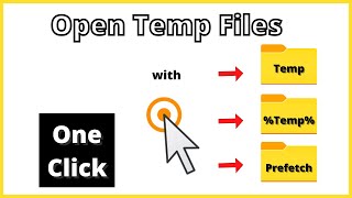 Open Temp Files with One Click | Delete System Junk Files | One Click to Temp | Prefetch Files on PC