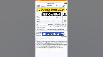 UGC NET 2024 Result | Congrats 👏👏 for JRF OBC#economics #ugcnet #ugcnet2024 #ugcnetresult