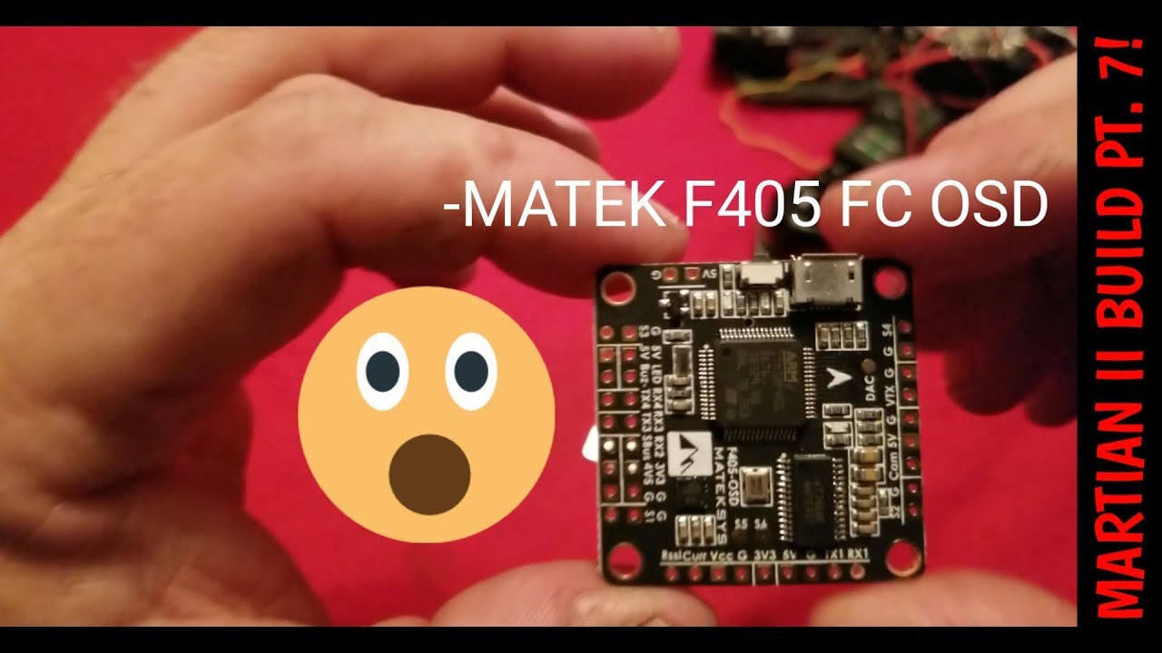 MATEK F4 FLIGHT CONTROLLER INSTALL ON MARTIAN II FRAME BUILD PT. 7!!