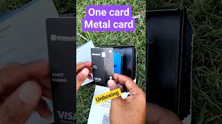 metal card Unboxing | One Card Unboxing | One metal card Unboxing | bankwala #बैंकवाला #creditcard
