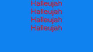 Video thumbnail of "Halleujah Lyrics Alexandra Burke"