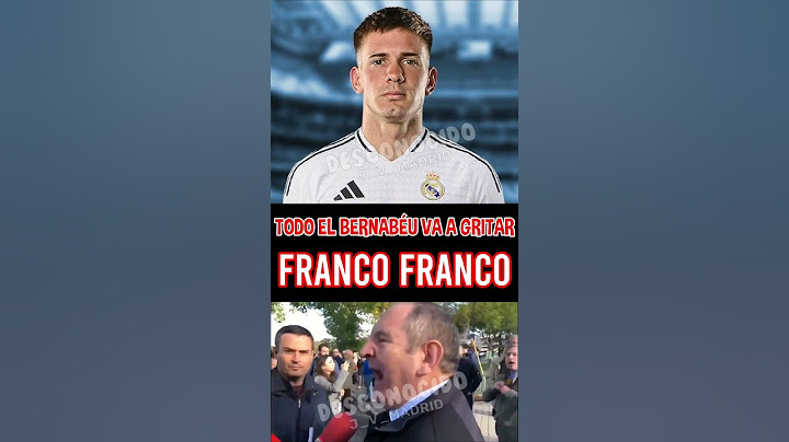 Ya estoy viendo a todo el Bernabéu de pie gritando FRANCO FRANCO FRANCO