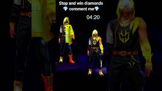 stop and win free diamonds 💎💎 diamonds loot #freefire #shorts #giweaway screenshot 3