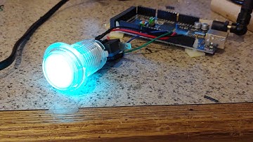 Testing new rgb buttons for arcade machi e