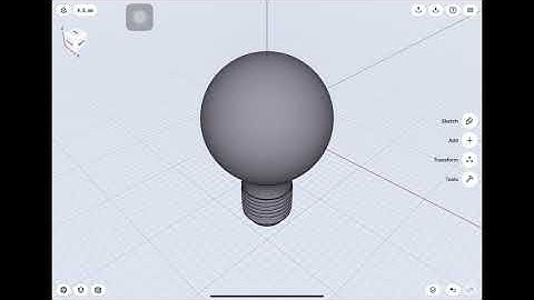 [How to Shapr3D] Light Bulb 2D to 3D drawing 120 (Part1 )