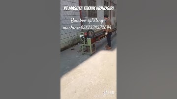 Bamboo splitting machine #viralvideo  #trending #machine