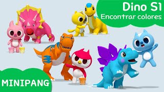 Aprende las colores con MINIPANG | dino S1 | Encontrar colores🎨 | MINIPANG TV 3D Play