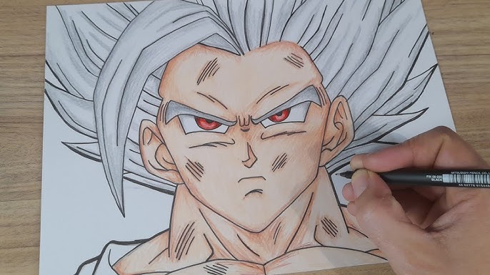Goku Preto e Branco - Desenho de heude - Gartic