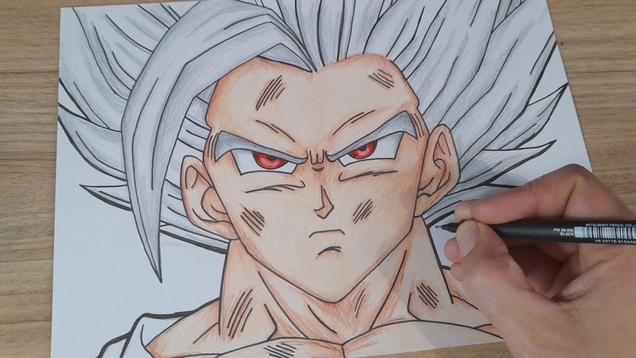 como desenhar o goku ssj4 🔥🔥 COMPLETO 👈 