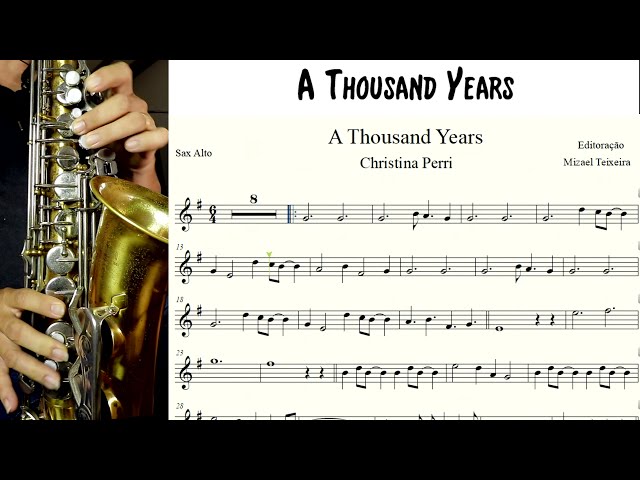 A Thousand Years - Partitura - Sax Alto - Sheet Music Sax/Christina Perri class=