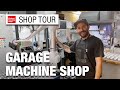 Prototype machining from a garage shop with metal parts machine  machine shop tour