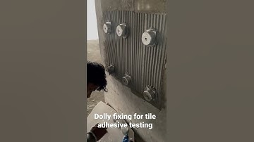 Tile adhesive testing