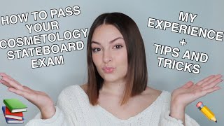 HOW TO PASS YOUR COSMETOLOGY STATEBOARD EXAM | My Experience + Tips and Tricks