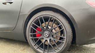 Tire Section of Mercedes SLS AMG .