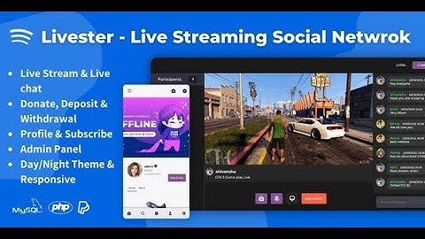 How to setup Admin Panel Livester - Live Streaming Chat Earn Social Network PHP MySQL