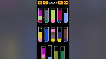 Water Sort Puzzle level 610