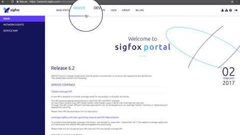 Overview of The SIgfox Backend