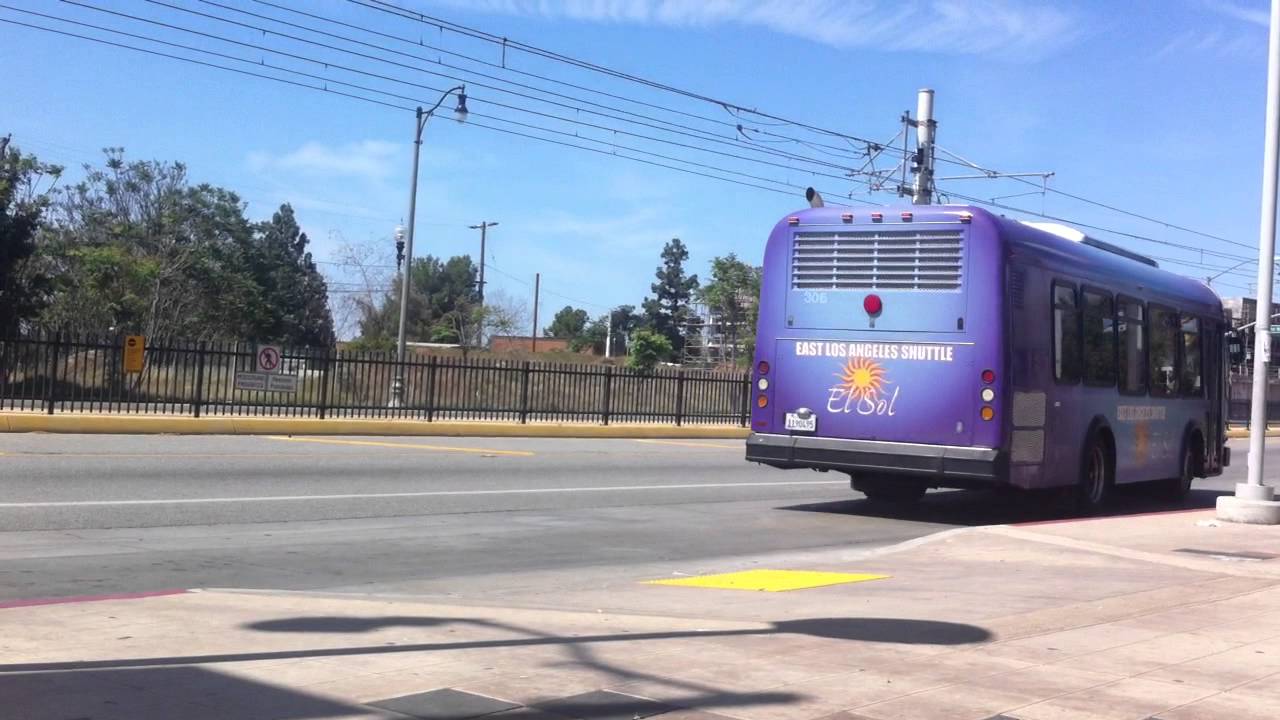 El Sol Shuttles Departing At East LA Civic Center 5 4 2014 L306 L305 El Sol Shuttles Departing At East LA Civic Center 5 4 2014 L306 L305