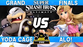 Smash Ultimate Tournament Grand Finals - Yoda Cage (Bowser Jr) vs Alo (Zelda) - CNB 208