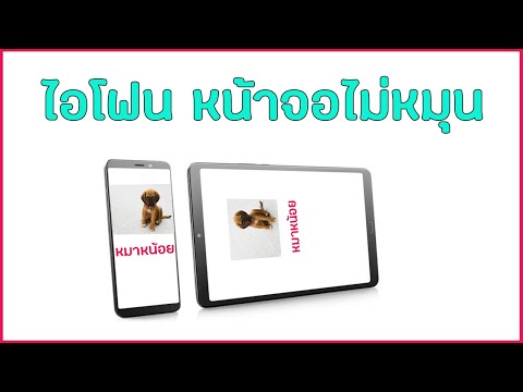 ไอโฟนหมุนหน้าจอไม่ได้ หมุนหน้าจออัตโนมัติ ปี 2021