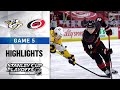 First Round, Gm5:  Predators @ Hurricanes 5/25/21 | NHL Highlights