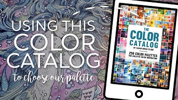 Using a Color Catalog to build our palette on this mermaid!  -- A PencilStash Coloring Tutorial
