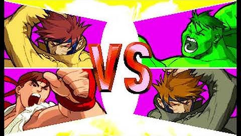 Marvel vs Capcom 1 ( Arcade ) - Ryu / Gambit Playthrough ( July 30, 2020 )