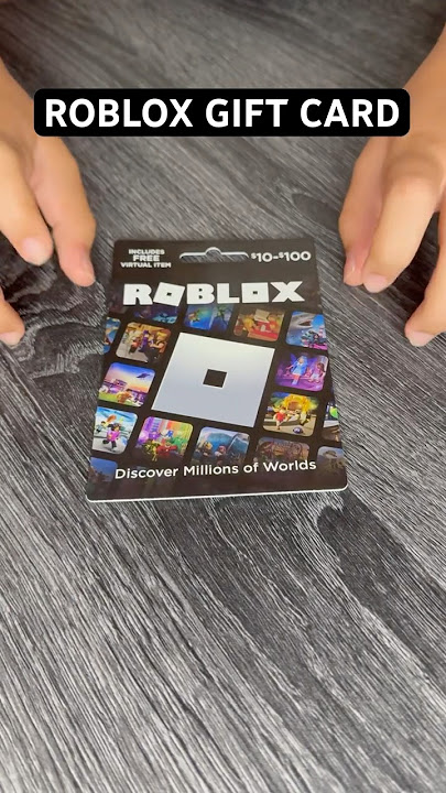 $100 Roblox Gift Card?! NO WAY 😨🔥 #roblox #gift #unboxing #robloxshorts