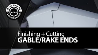 Finishing   Cutting Ends Of Gable And Rake Trim On A Metal Roof.  EASY Install Video Gable At Ridge