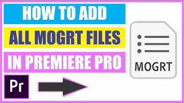 How to Import all Mogrt file at once in Premiere Pro | Essential Graphics (.Mogrt)