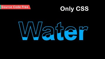 Pure CSS Water Wave Text Animation Effects Using HTML CSS | Clip-path