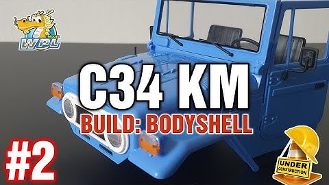 WPL C34KM BUILD: BODYSHELL ASSEMBLY, PART 2 #wpl #rc #rccars