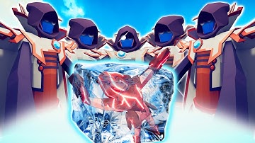 WHO CAN SURVIVE IN THE CIRCLE vs 100x ICE MAGIC | TABS - Totally Accurate Battle Simulator