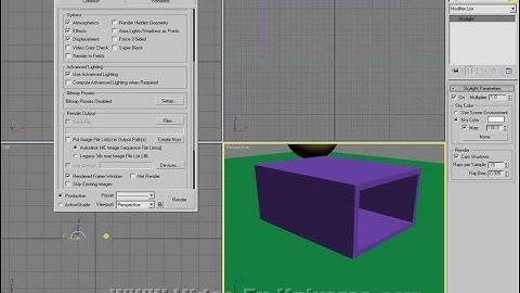 Basic lights and shadows tutorial in 3ds max part 2