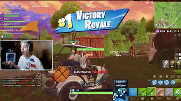 Ninja & TimTheTatMan Get Victory Using ATK Golf Cart In Tier 100 Ragnarok Skin Season 5 Fortnite