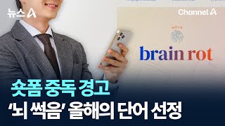 숏폼 중독 경고…‘뇌 썩음’ 올해의 단어 선정 / 채널A / 뉴스A
