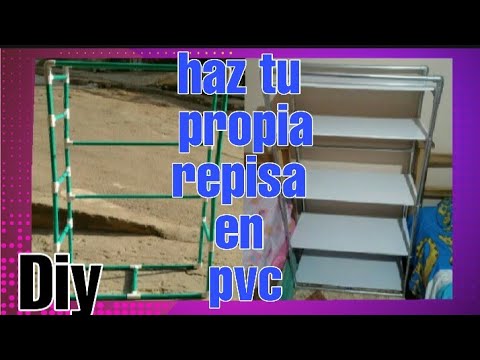✂️como hacer un estante en tubo pvc DIY 🖌️🖍️
