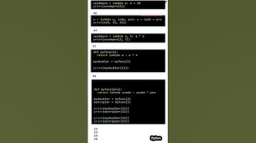 Lambda Functions in Python