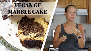 Vegan Chocolate Marble Cake (gf, sugar free)