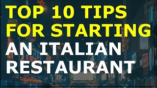How to Start an Italian Restaurant Business | Free Restaurant Business Plan Template Included