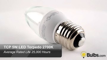 TCP 5W LED Torpedo 2700K