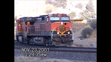 Tehachapi Loop & Tunnel 10 ~ BNSF 1053 at Walong, CA November 23, 2001