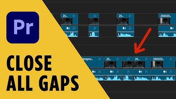 How to Close ALL Timeline Gaps in Premiere Pro With ONE Click - Edit Faster