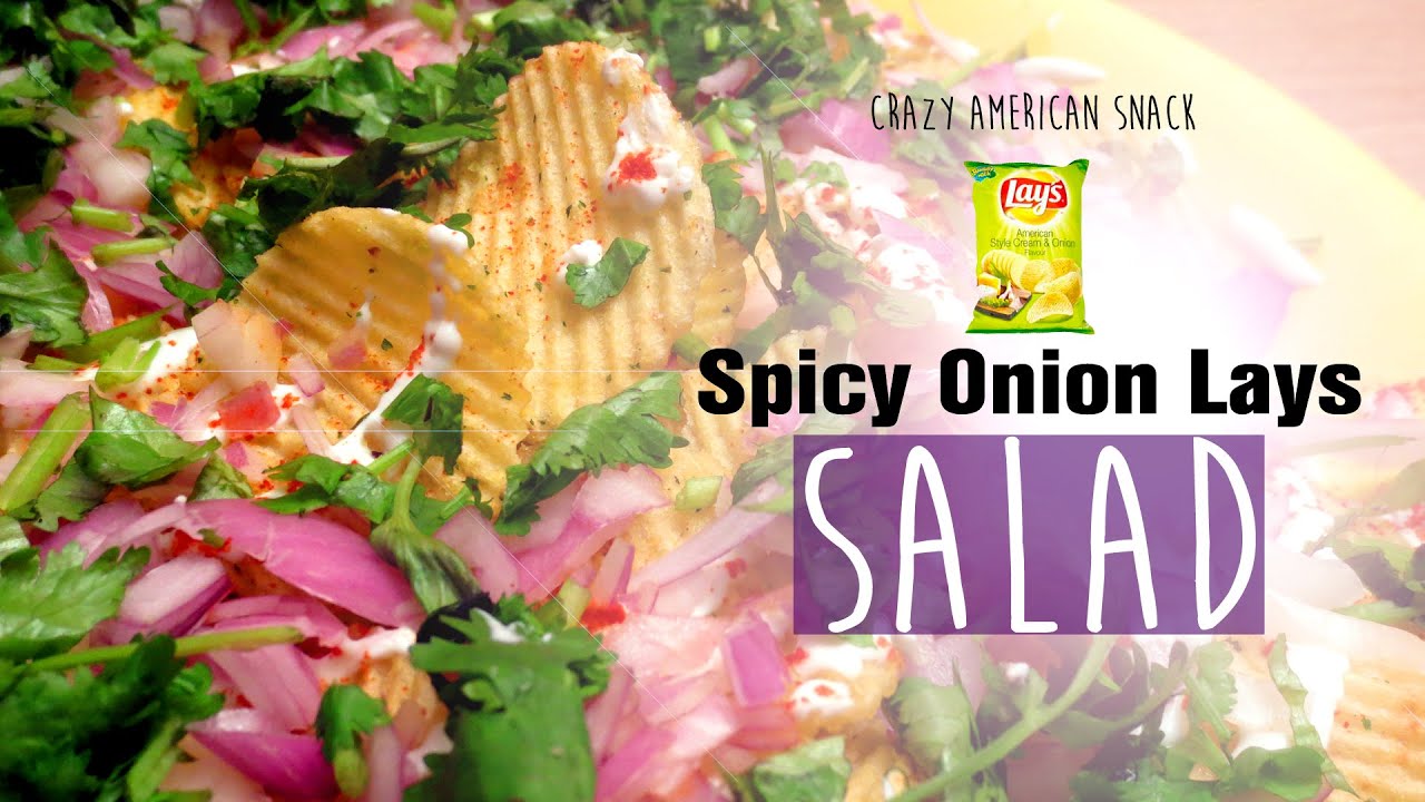 Creamy Onion Lays Salad | Instant Quick Recipe for Evening Snacks | With Potato Chips | WOW Recipes