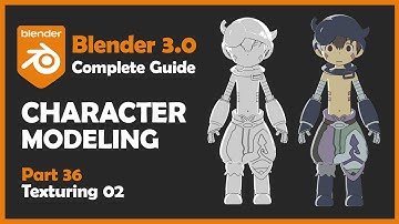 [#36] Blender 3.0 Character Modeling Tutorial - Texturing 02 [2022]