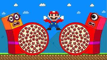 Ultimate Clash: Can Mario Escape vs Numberblocks Pregnant Maze mix level up | Game Animation