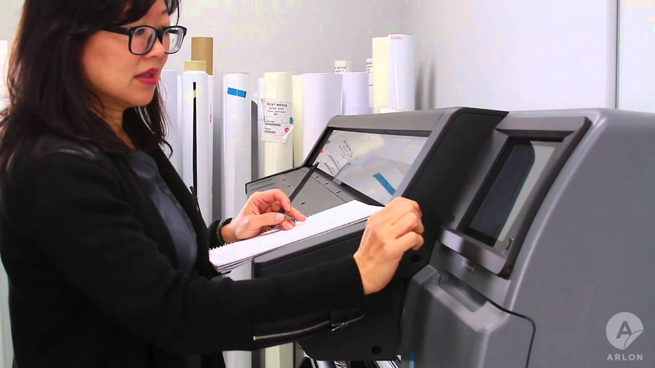 Uploading an Arlon Media Profile into HP 300 Series Printers